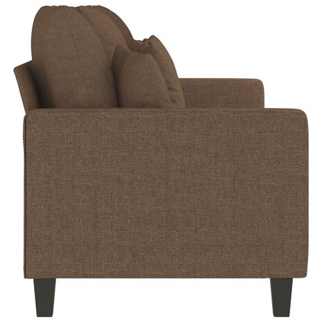Driezitsbank 180 cm stof bruin 4