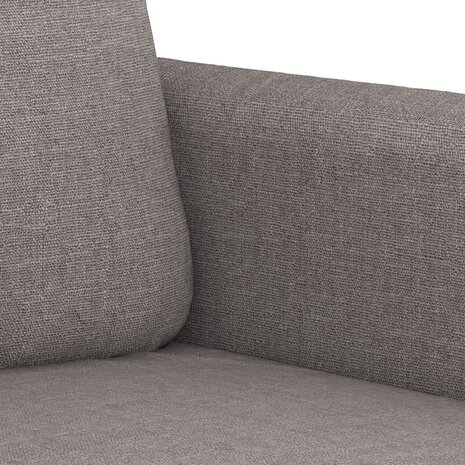 Driezitsbank 180 cm stof taupe 6