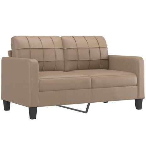 2-delige Loungeset met kussens kunstleer cappuccino 4