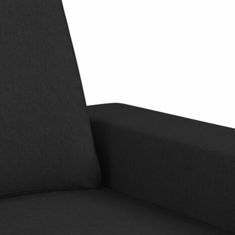 2-delige Loungeset stof zwart 5