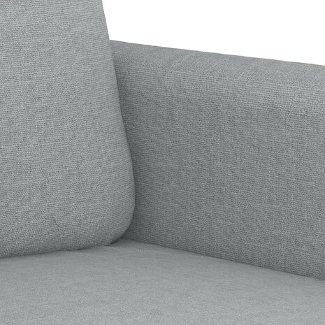2-delige Loungeset met kussens stof lichtgrijs 5