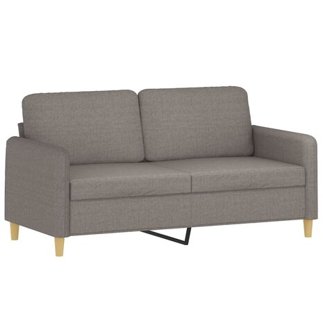 2-delige Loungeset met kussens stof taupe 4