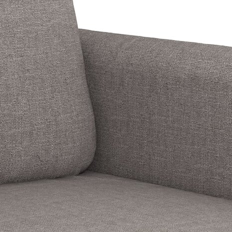 2-delige Loungeset met kussens stof taupe 5