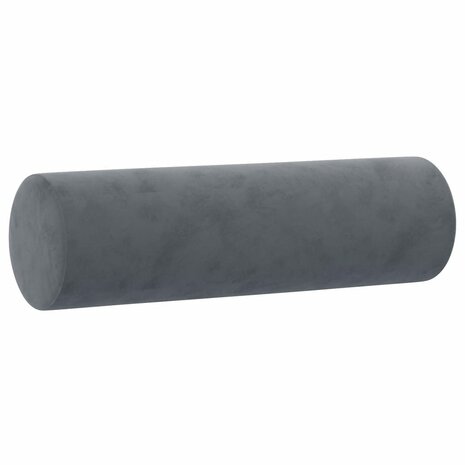 Tweezitsbank met sierkussens 140 cm fluweel donkergrijs 6