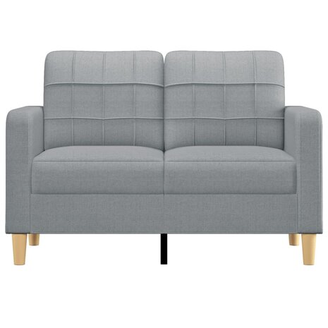 Tweezitsbank 120 cm stof lichtgrijs 3