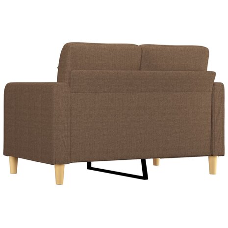 Tweezitsbank 120 cm stof bruin 5