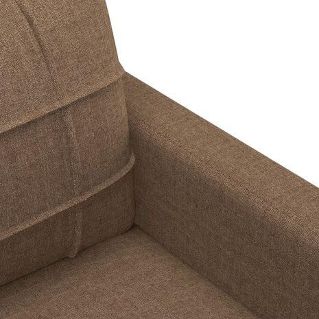 Tweezitsbank 120 cm stof bruin 6