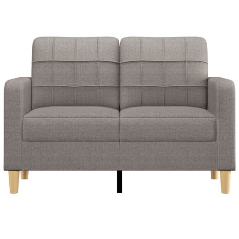 Tweezitsbank 120 cm stof taupe 3
