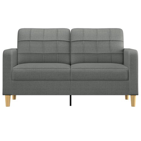 Tweezitsbank 140 cm stof donkergrijs 3