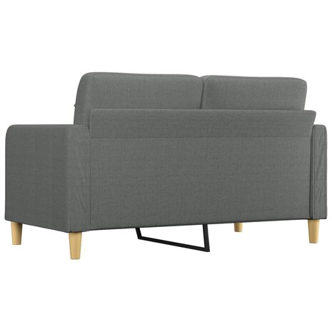 Tweezitsbank 140 cm stof donkergrijs 5