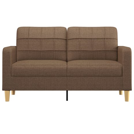 Tweezitsbank 140 cm stof bruin 3
