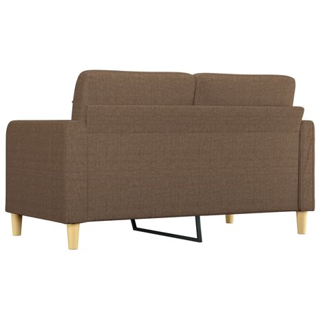 Tweezitsbank 140 cm stof bruin 5