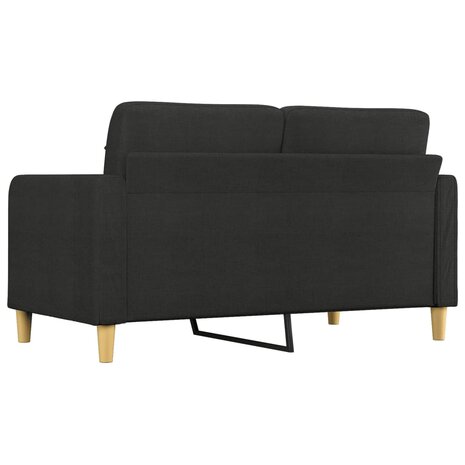 Tweezitsbank 140 cm stof zwart 5