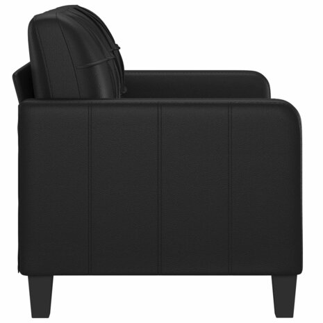 Tweezitsbank 120 cm kunstleer zwart 4
