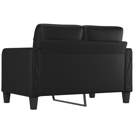 Tweezitsbank 120 cm kunstleer zwart 5