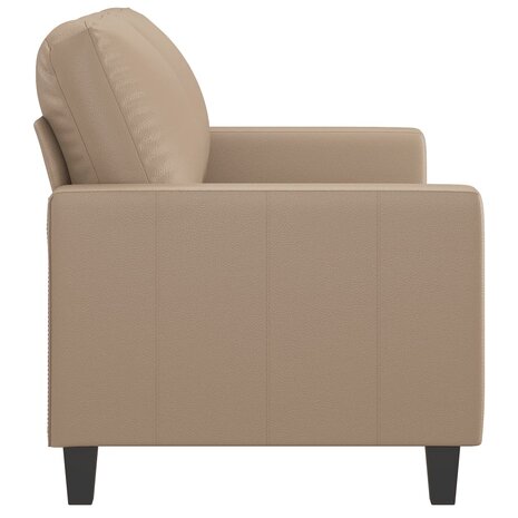 Tweezitsbank 120 cm kunstleer cappuccinokleurig 4