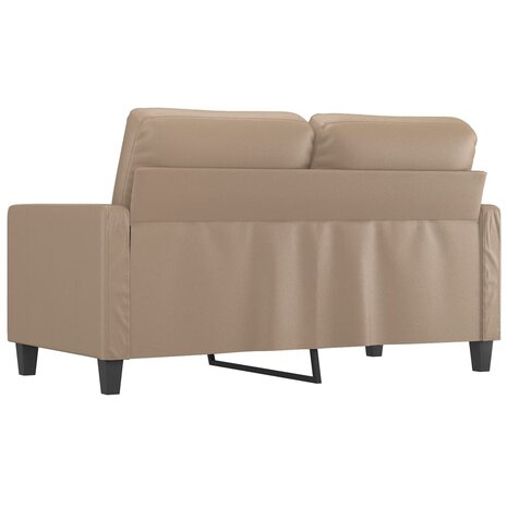 Tweezitsbank 120 cm kunstleer cappuccinokleurig 5