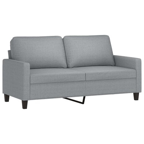 Tweezitsbank 140 cm stof lichtgrijs 2
