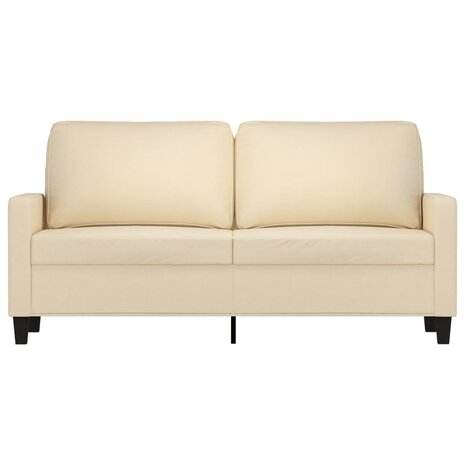 Tweezitsbank 140 cm stof crèmekleurig 3