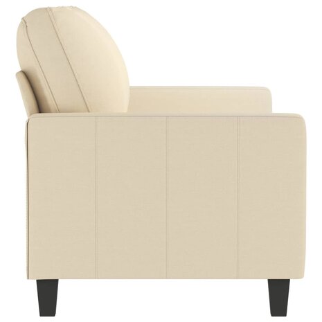 Tweezitsbank 140 cm stof crèmekleurig 4