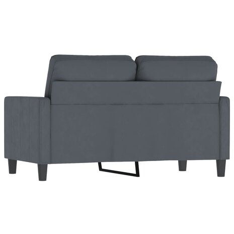 Tweezitsbank 120 cm fluweel donkergrijs 5