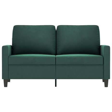 Tweezitsbank 120 cm fluweel donkergroen 3