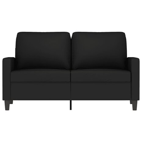 Tweezitsbank 120 cm fluweel zwart 3