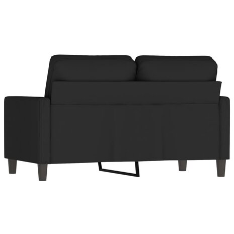 Tweezitsbank 120 cm fluweel zwart 5