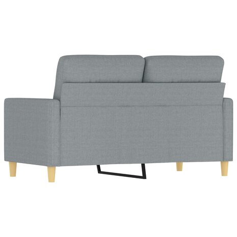 Tweezitsbank 120 cm stof lichtgrijs 5