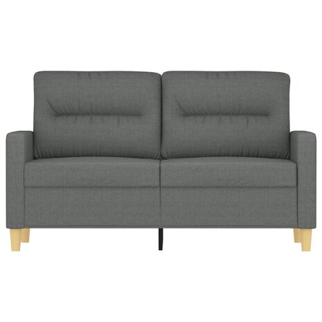 Tweezitsbank 120 cm stof donkergrijs 3