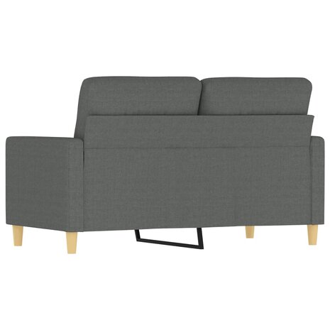 Tweezitsbank 120 cm stof donkergrijs 5