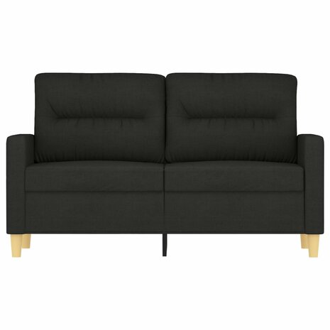 Tweezitsbank 120 cm stof zwart 3
