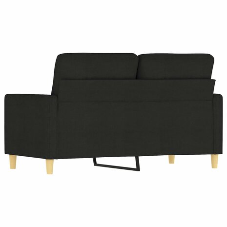 Tweezitsbank 120 cm stof zwart 5