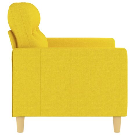 Tweezitsbank 120 cm stof lichtgeel 4