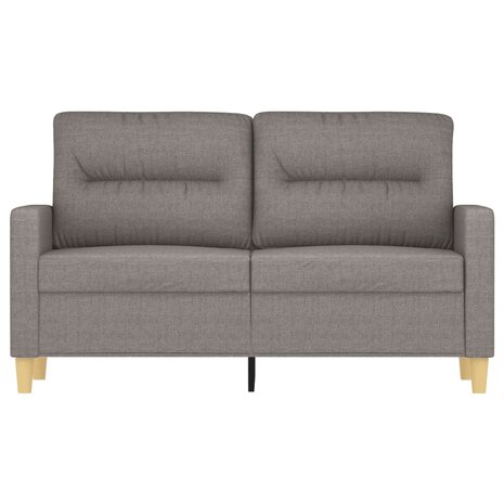 Tweezitsbank 120 cm stof taupe 3