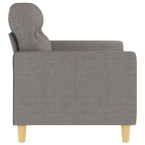 Tweezitsbank 120 cm stof taupe 4