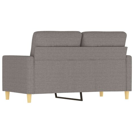 Tweezitsbank 120 cm stof taupe 5