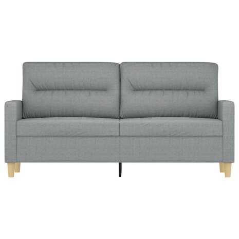 Tweezitsbank 140 cm stof lichtgrijs 3