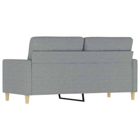 Tweezitsbank 140 cm stof lichtgrijs 5