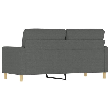 Tweezitsbank 140 cm stof donkergrijs 5