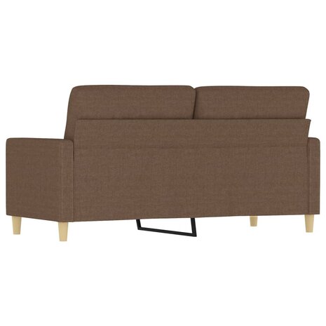 Tweezitsbank 140 cm stof bruin 5