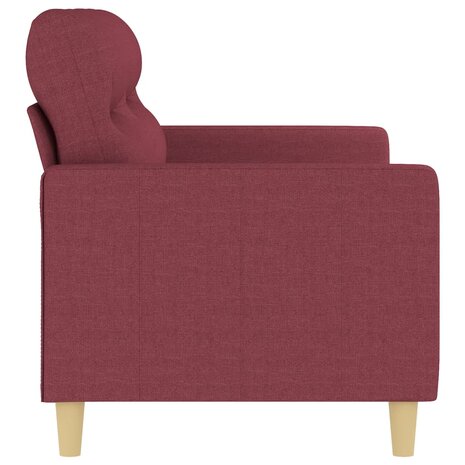 Tweezitsbank 140 cm stof wijnrood 4