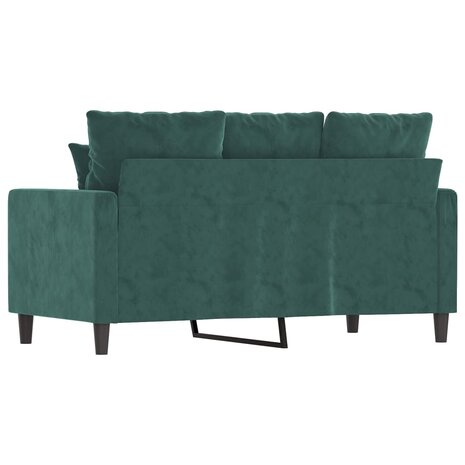 Tweezitsbank 120 cm fluweel donkergroen 5