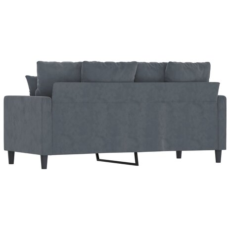 Tweezitsbank 140 cm fluweel donkergrijs 5