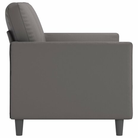 Tweezitsbank 120 cm kunstleer grijs 4