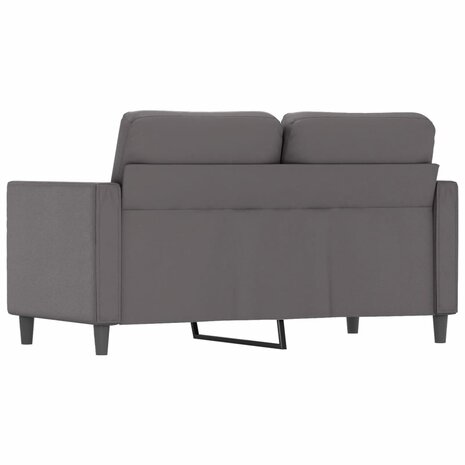 Tweezitsbank 120 cm kunstleer grijs 5
