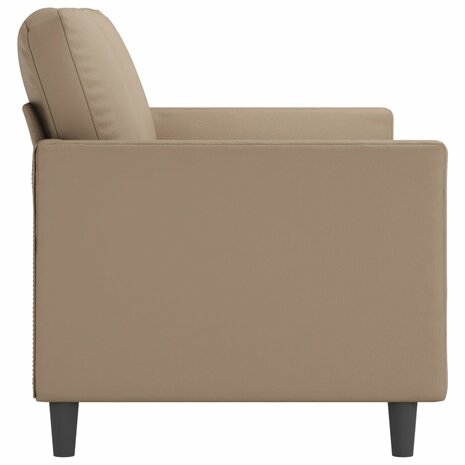 Tweezitsbank 140 cm kunstleer cappuccinokleurig 4