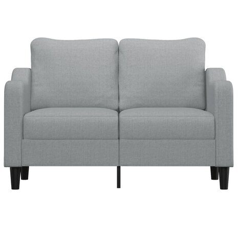 Tweezitsbank 120 cm stof lichtgrijs 3