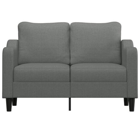 Tweezitsbank 120 cm stof donkergrijs 3