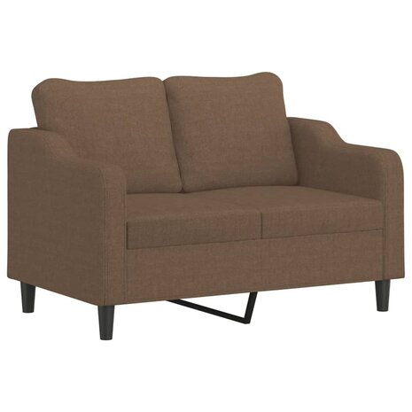 Tweezitsbank 120 cm stof bruin 2